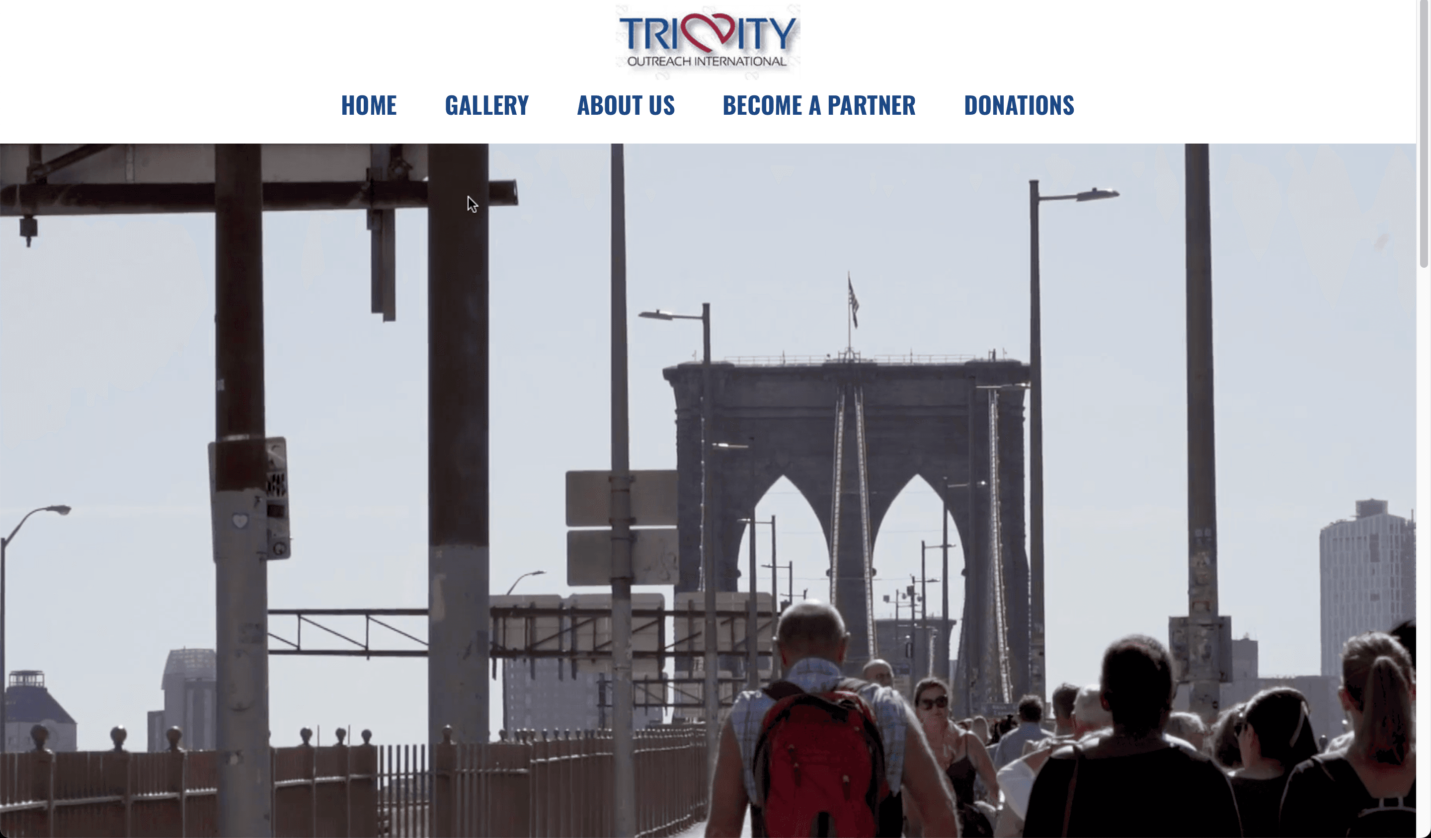 Trinity Outreach Website screenshot